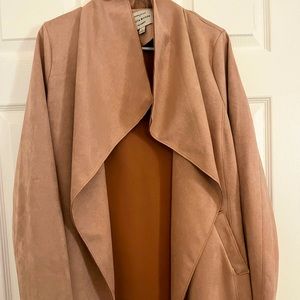 Nude pink velvet dressy jacket